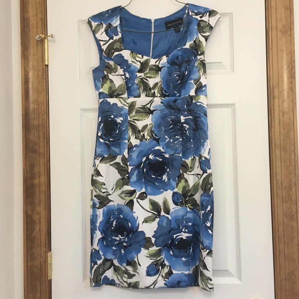 Blue Floral Dress